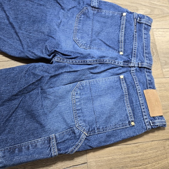 Vintage‎ Nautica Jeans Mens Blue Baggy Y2K Straight Medium Dark  32x34 - Picture 10 of 12